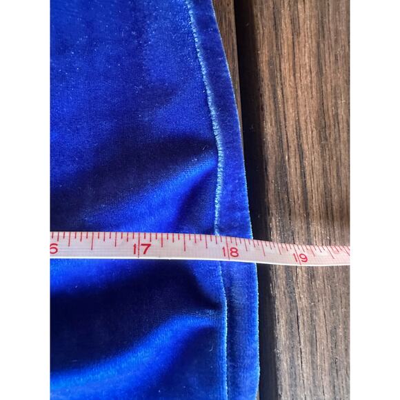 Reformation Astro Velvet Dress Blue Large NWT Mini Strapless Party - Picture 6 of 13